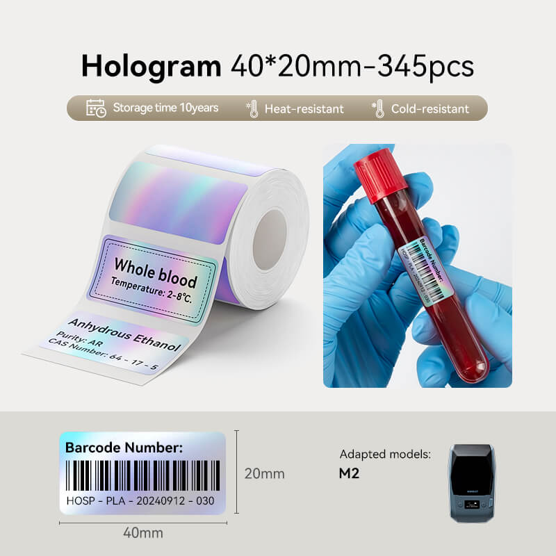 Thermal Transfer Label Printer Labels for M2, M3