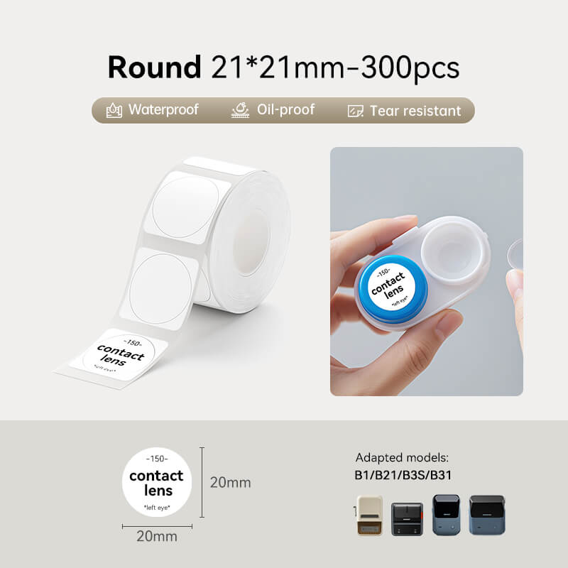 Round Label Tape for B21, B1, B3S