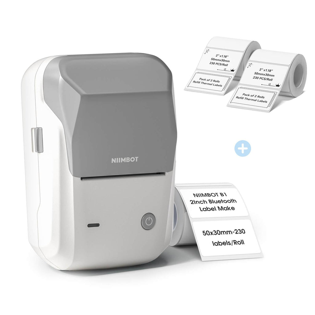 NIIMBOT B1 Inkless Thermal Label Printer, Create Professional Business Labels with Ease