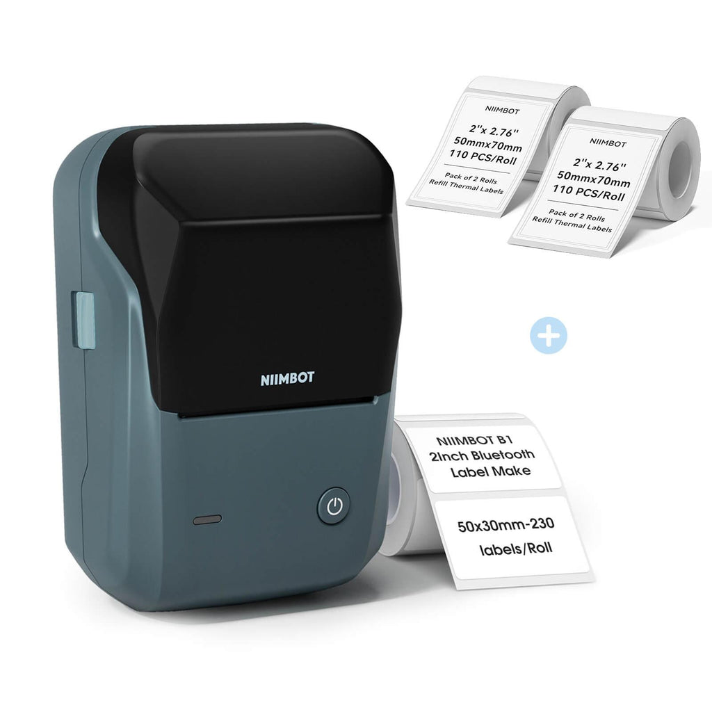 NIIMBOT B1 Inkless Thermal Label Printer, Create Professional Business Labels with Ease