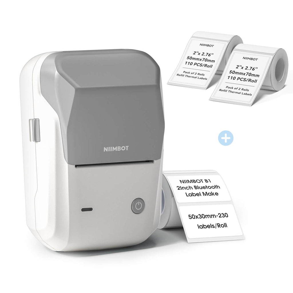 NIIMBOT B1 Inkless Thermal Label Printer, Create Professional Business Labels with Ease