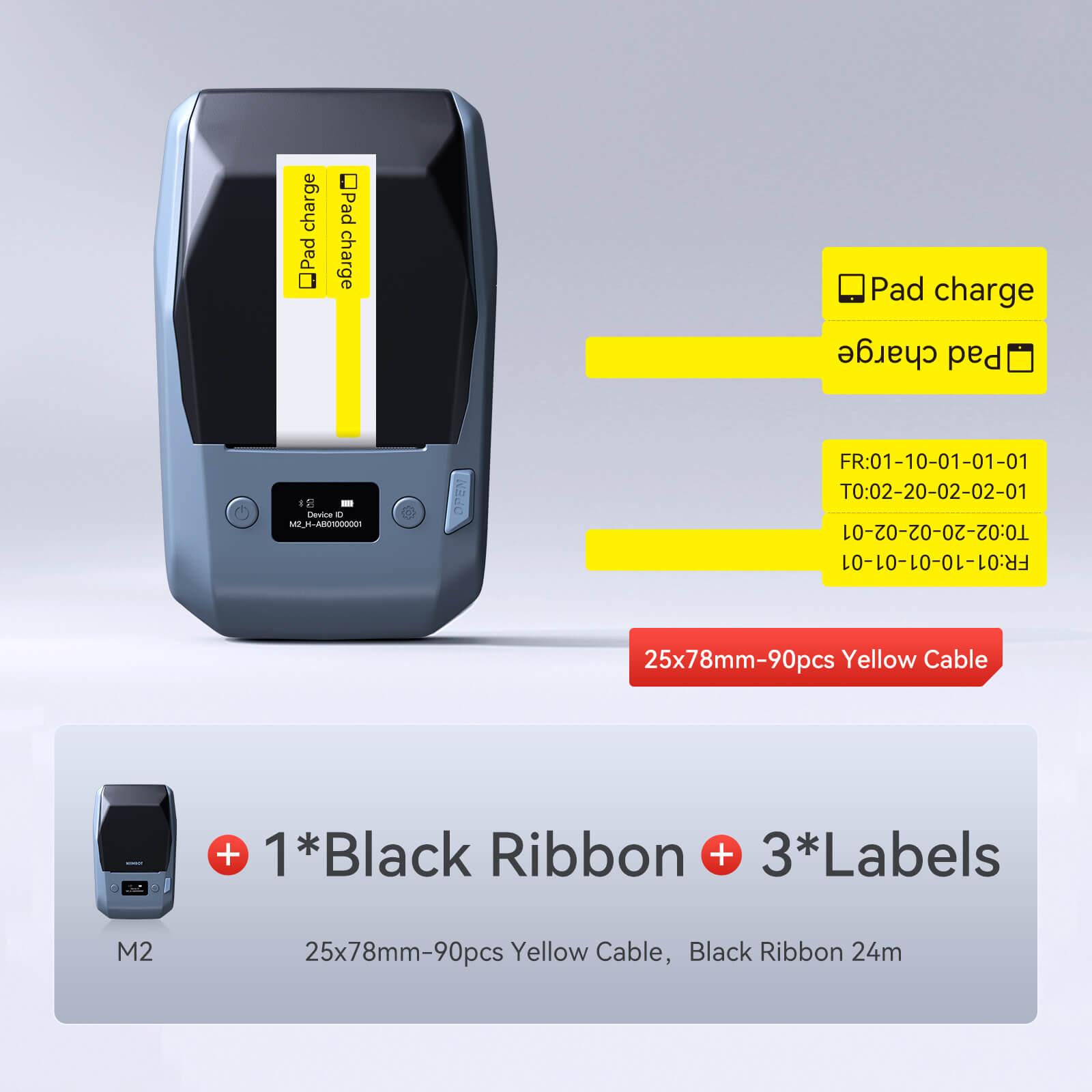 NIIMBOT M2 Thermal Transfer Label Maker, Smart Color Printing with Phones & PC for Office, Outdoor Equipment