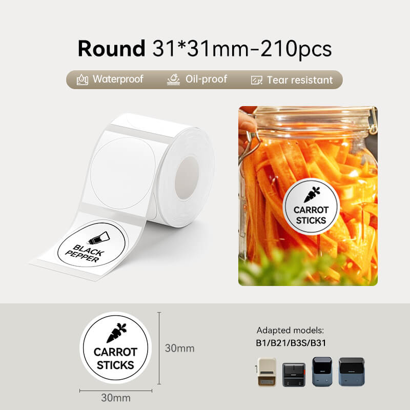 Round Label Tape for B21, B1, B3S