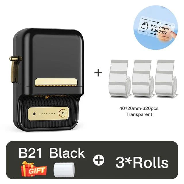 NIIMBOT B21 Bluetooth Thermal Kitchen Storage Labels Printer, Efficient for Home, Support PC&Phone