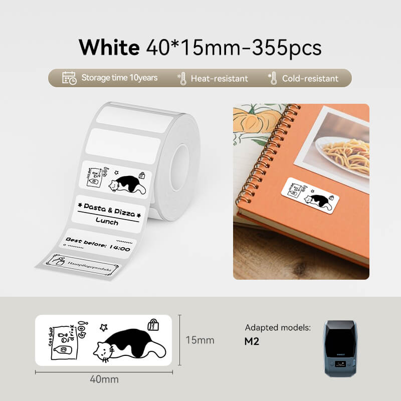 Thermal Transfer Label Printer Labels for M2, M3