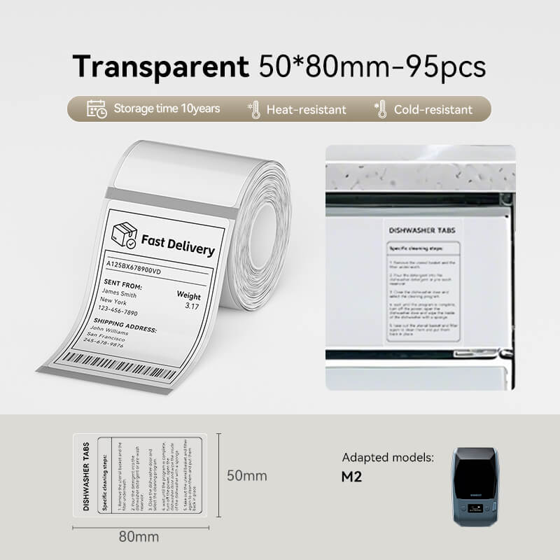 Thermal Transfer Label Printer Labels for M2, M3
