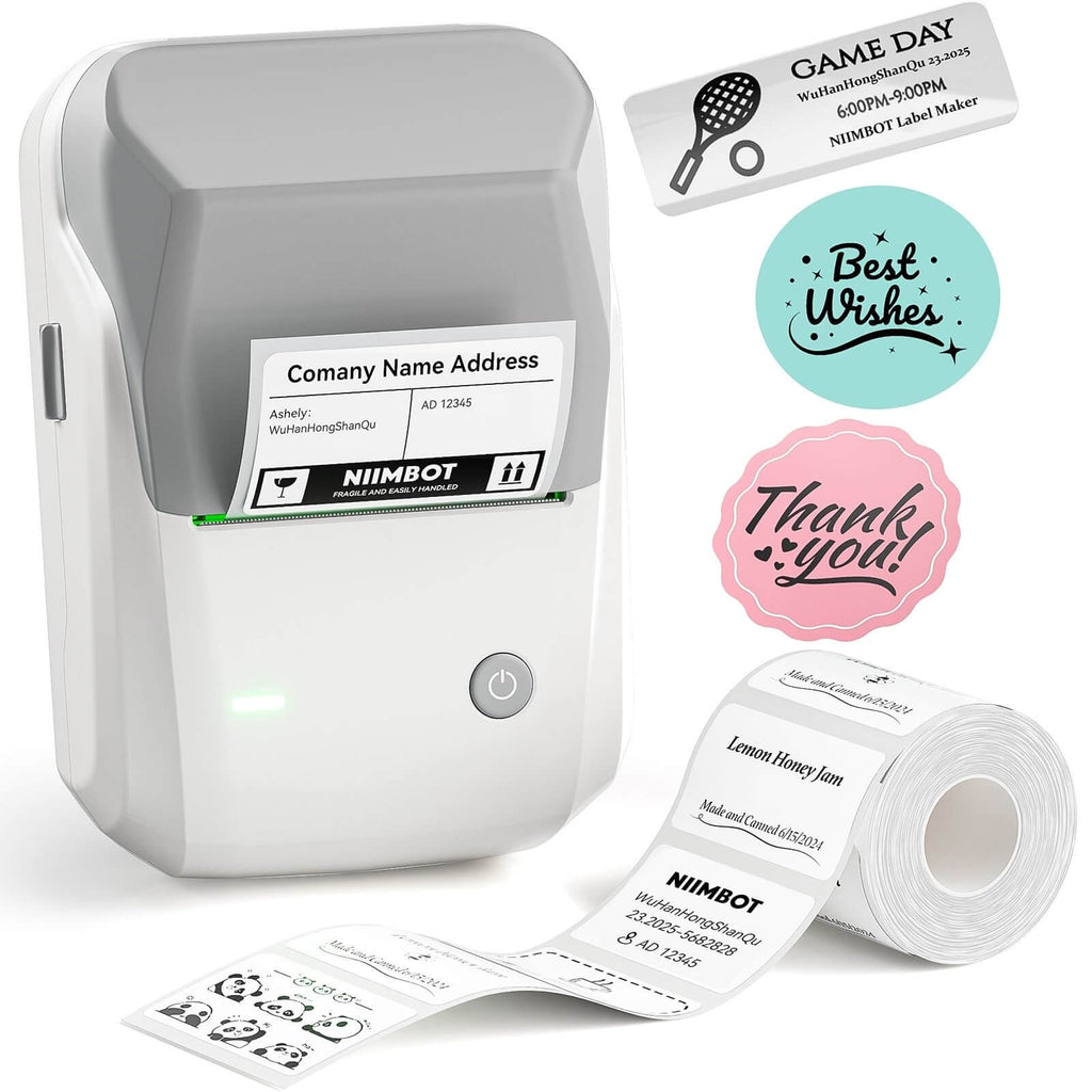 NIIMBOT B1 Inkless Thermal Label Printer, Create Professional Business Labels with Ease