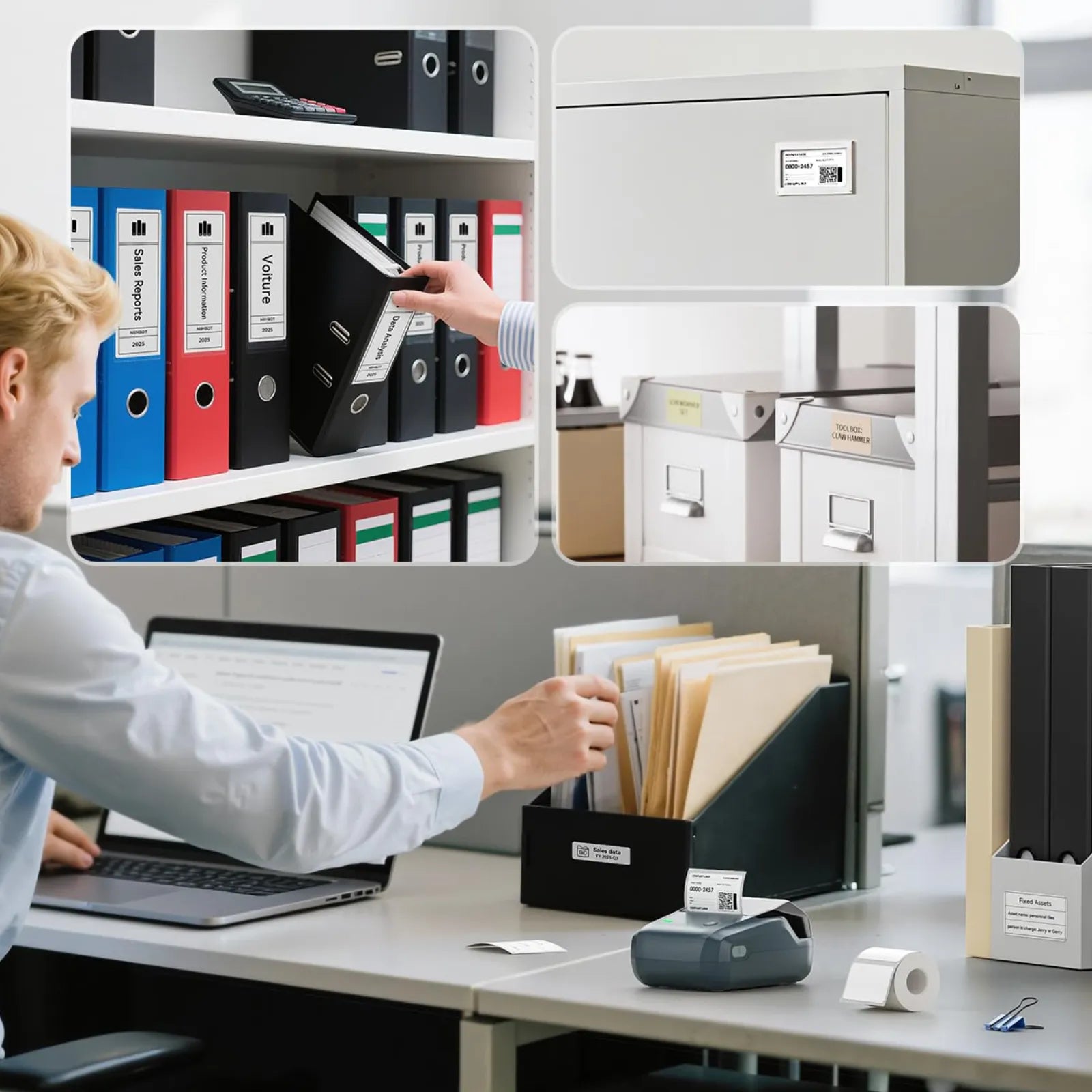 NIIMBOT B1 Multifunctional Office Label Printer for Home, Business Support Android, iPhone, Windows