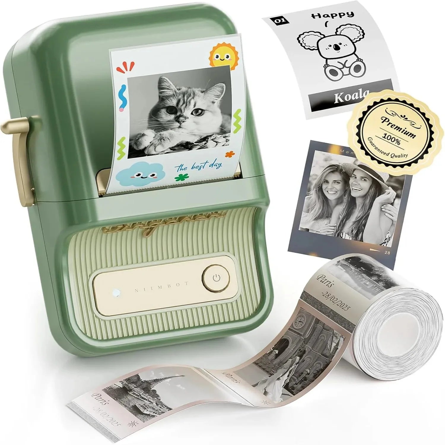 NIIMBOT B21 Pro 300dpi Label Printer, Photo Printing, Bluetooth Connection for Home, Business, Office