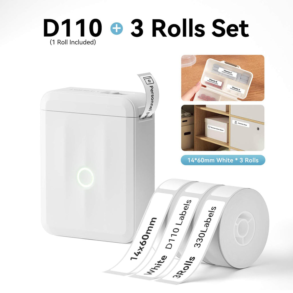 NIIMBOT D110 Upgraded Bluetooth Printer for Office, Home, Kitchen, School