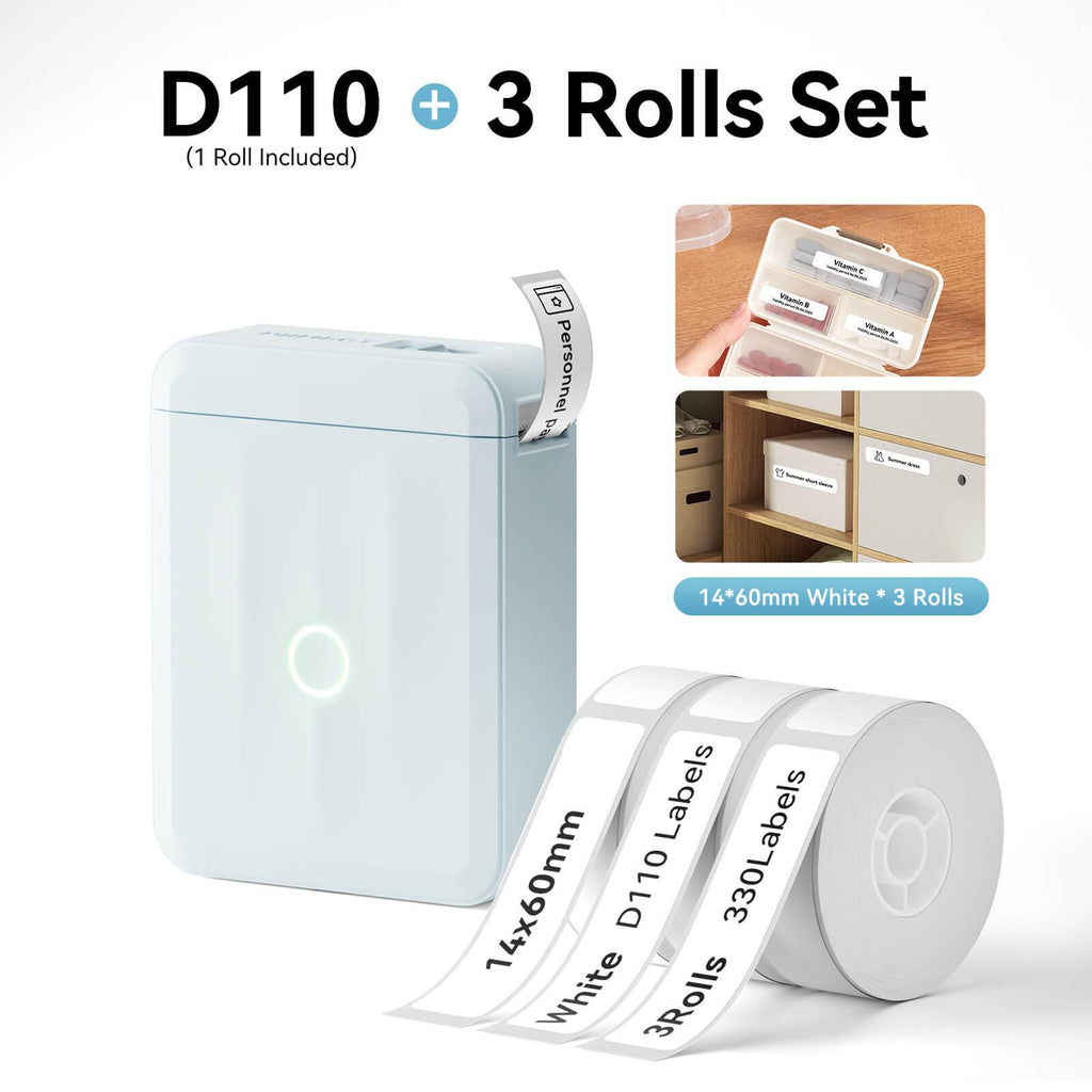 NIIMBOT D110 Upgraded Bluetooth Printer for Office, Home, Kitchen, School