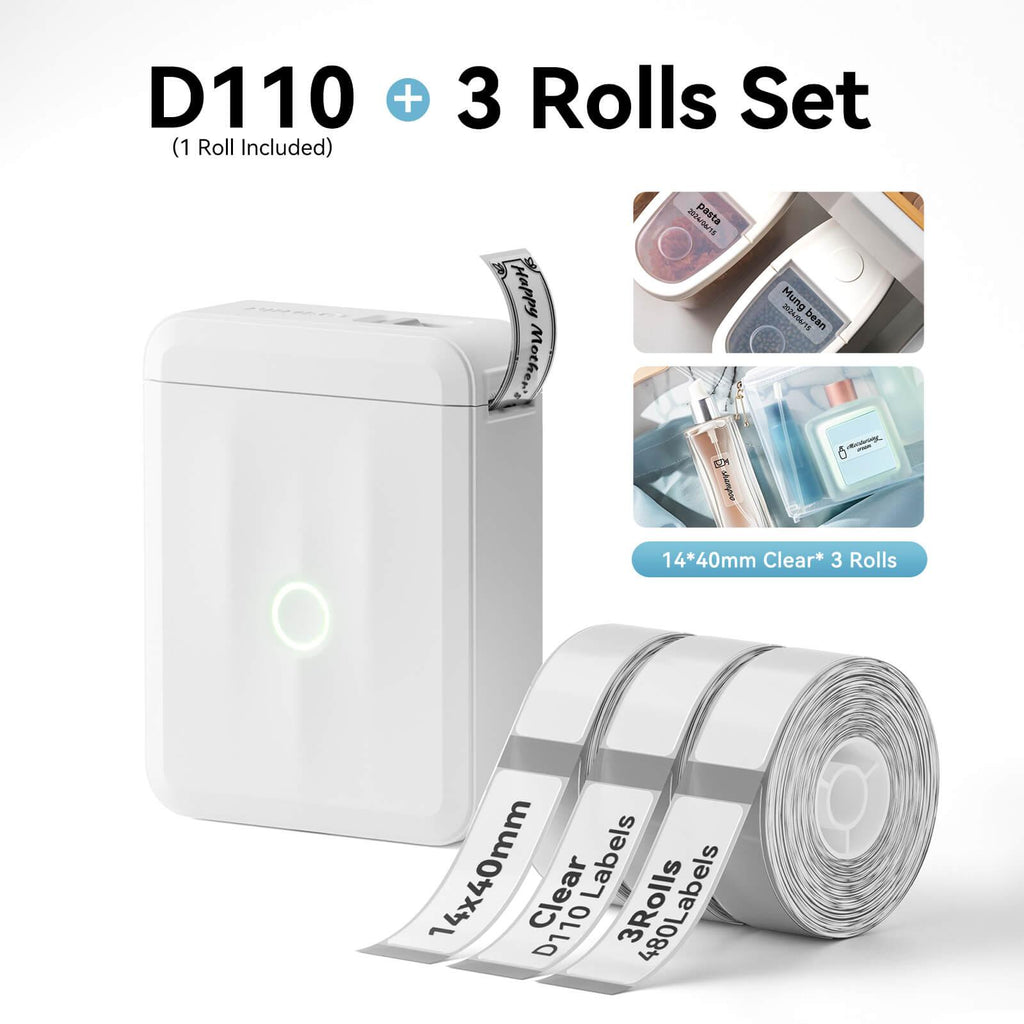 NIIMBOT D110 Upgraded Bluetooth Printer for Office, Home, Kitchen, School