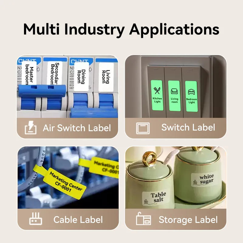 NIIMBOT D110 Upgraded Thermal Switch Mini Label Maker Bluetooth for Office Home School