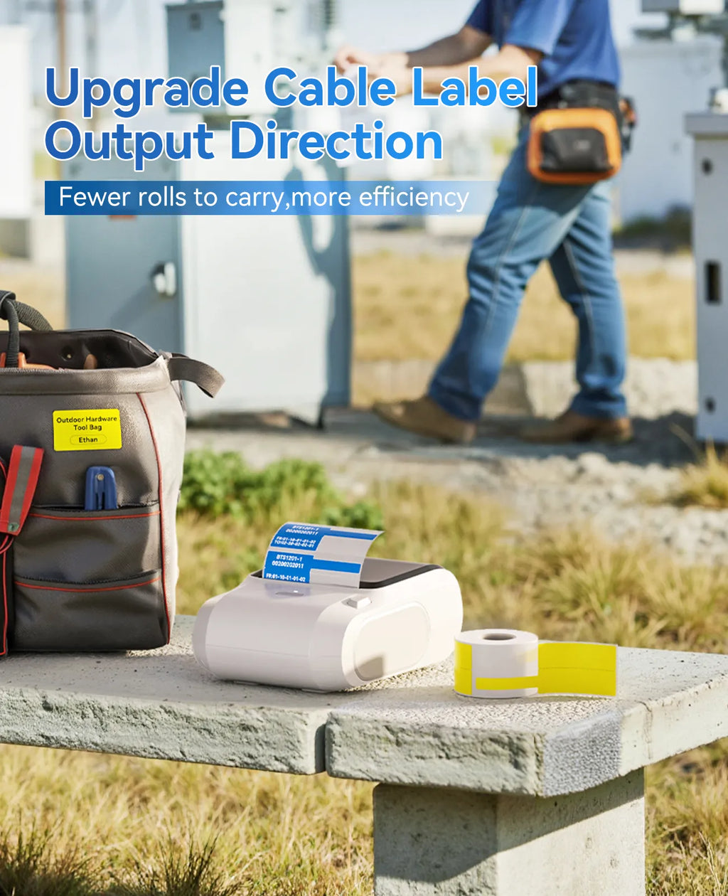 NIIMBOT M3 Inkless Label Maker, Bluetooth Color Thermal Transfer Printer for Shipping