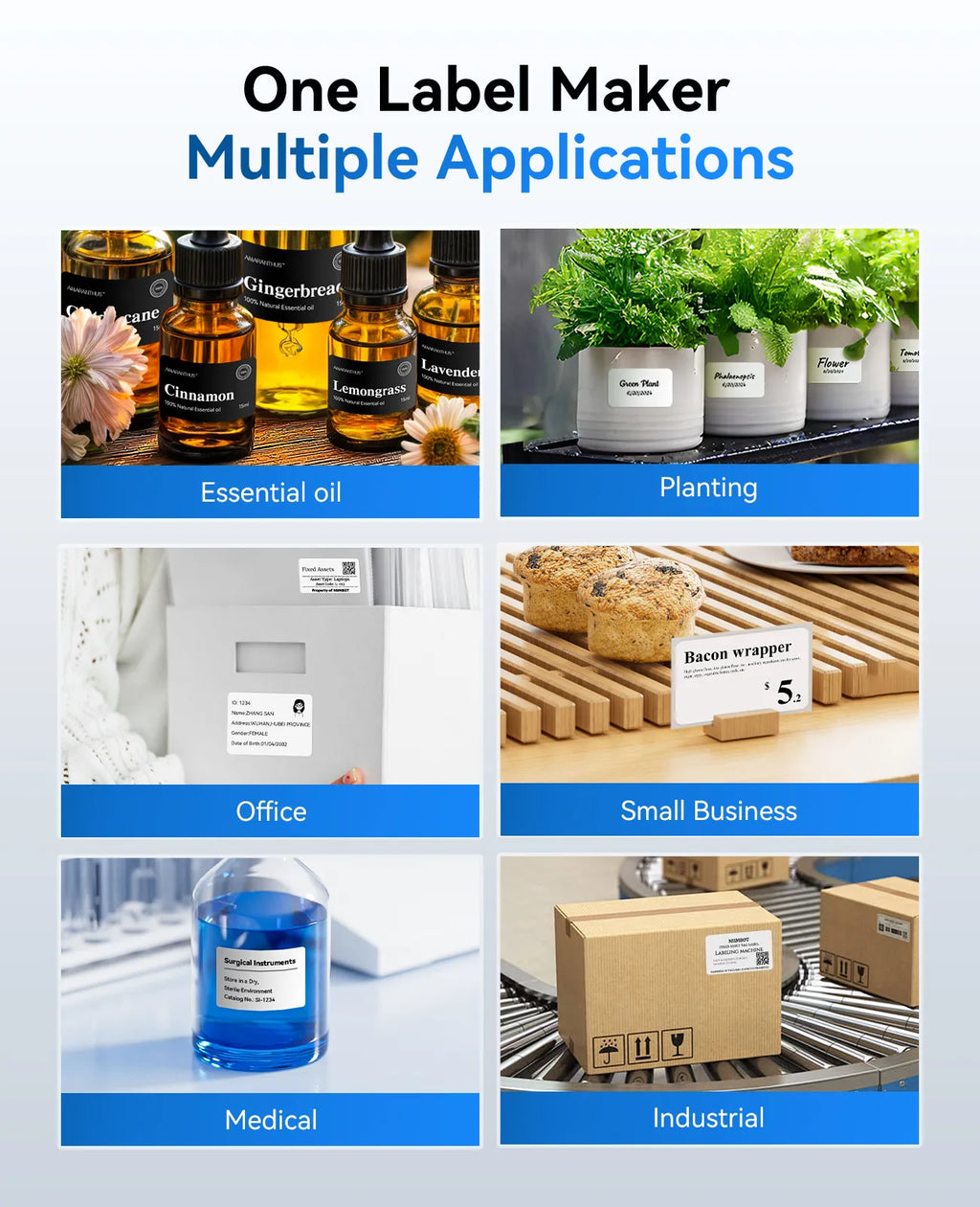 NIIMBOT M3 Inkless Label Maker, Bluetooth Color Thermal Transfer Printer for Shipping