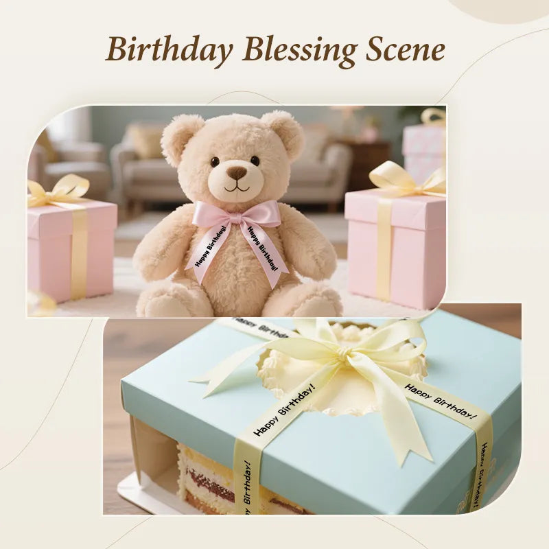 NIIMBOT N1 Satin Ribbon, Only for N1 Label Maker, for Gift, Wedding, Party, Craft Wrapping, DIY (14mm x 5.1m)