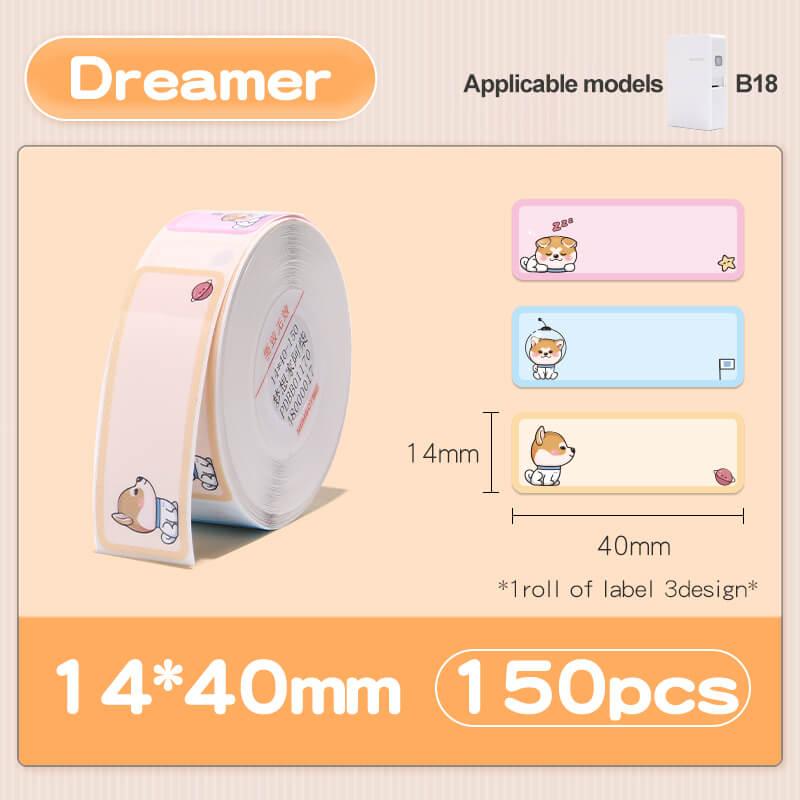 NIIMBOT N1 Colorful Label Stickers, Waterproof and High Temperature Resistance