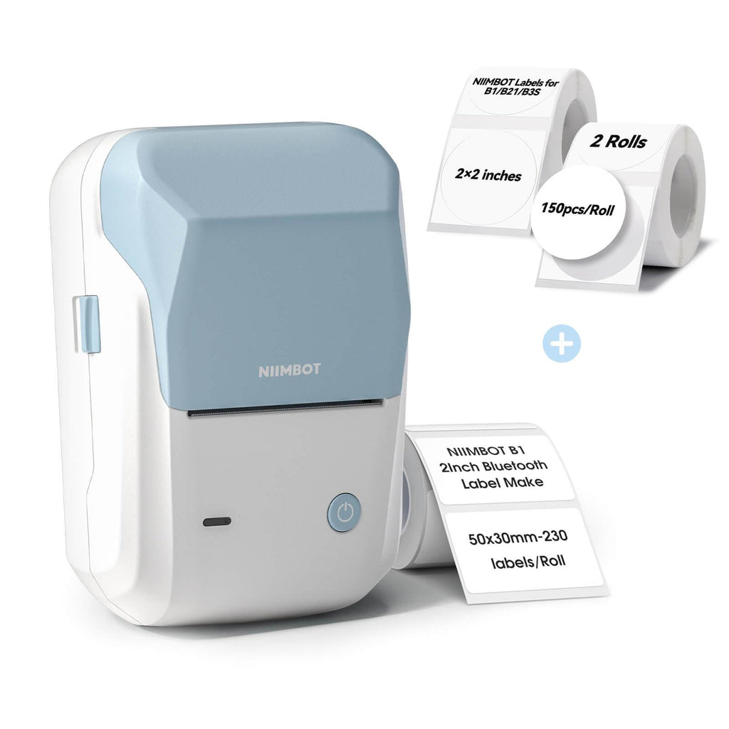 NIIMBOT B1 Inkless Thermal Label Printer, Create Professional Business Labels with Ease