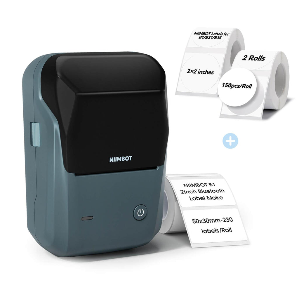 NIIMBOT B1 Inkless Thermal Label Printer, Create Professional Business Labels with Ease