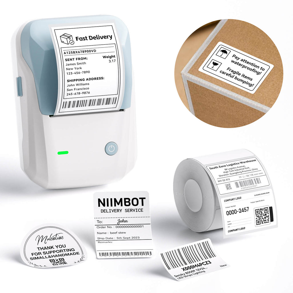 NIIMBOT B1 Thermal Logistics Label Printer, for Shipping Packages, Support Android, iPhone, Windows