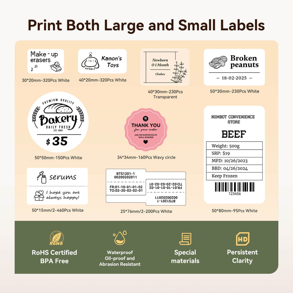 NIIMBOT B21 Pro 300dpi Label Printer, Photo Printing, Bluetooth Connection for Home, Business, Office