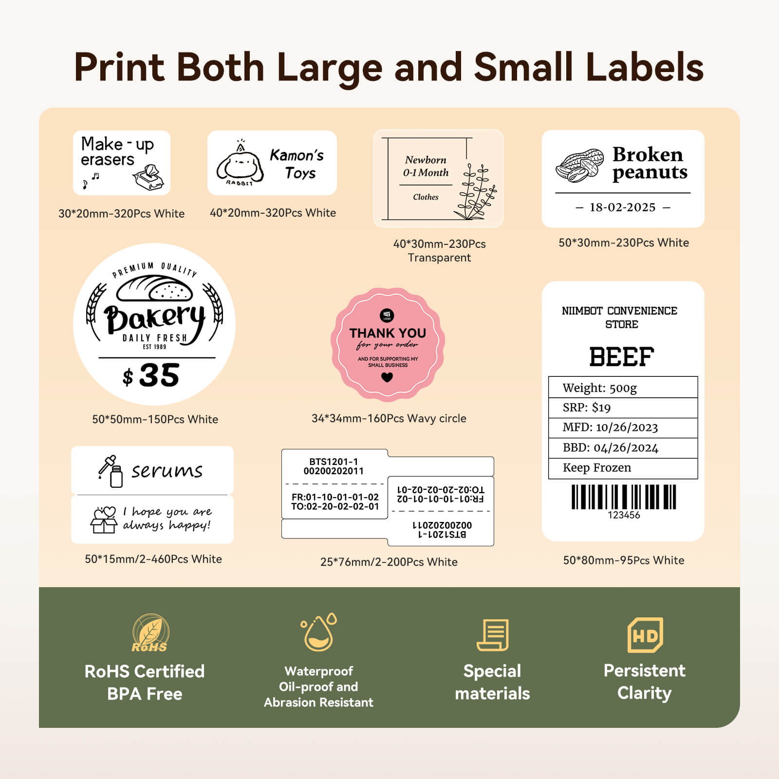 NIIMBOT B21 Pro 300dpi Label Printer, Photo Printing, Bluetooth Connection for Home, Business, Office