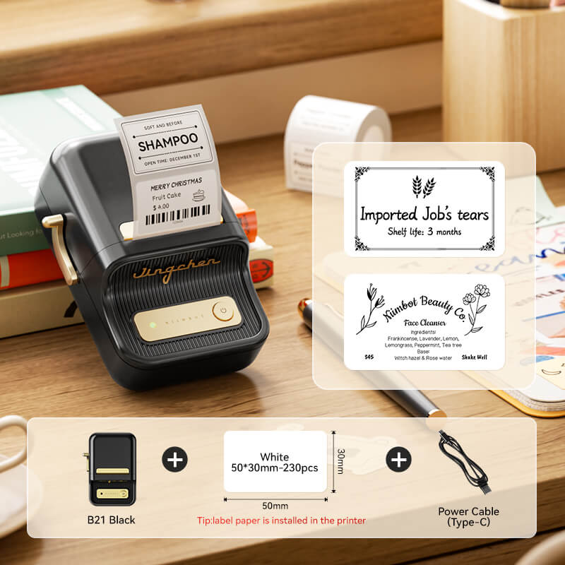 NIIMBOT B21 Bluetooth Thermal Kitchen Storage Labels Printer, Efficient for Home, Support PC&Phone