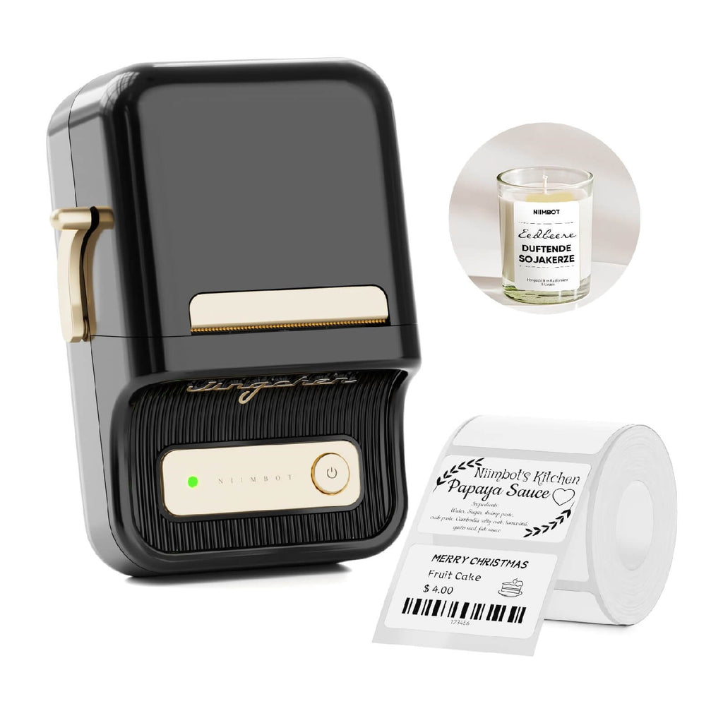 NIIMBOT B21 Bluetooth Thermal Label Printer, Efficient for Home, Office, Business