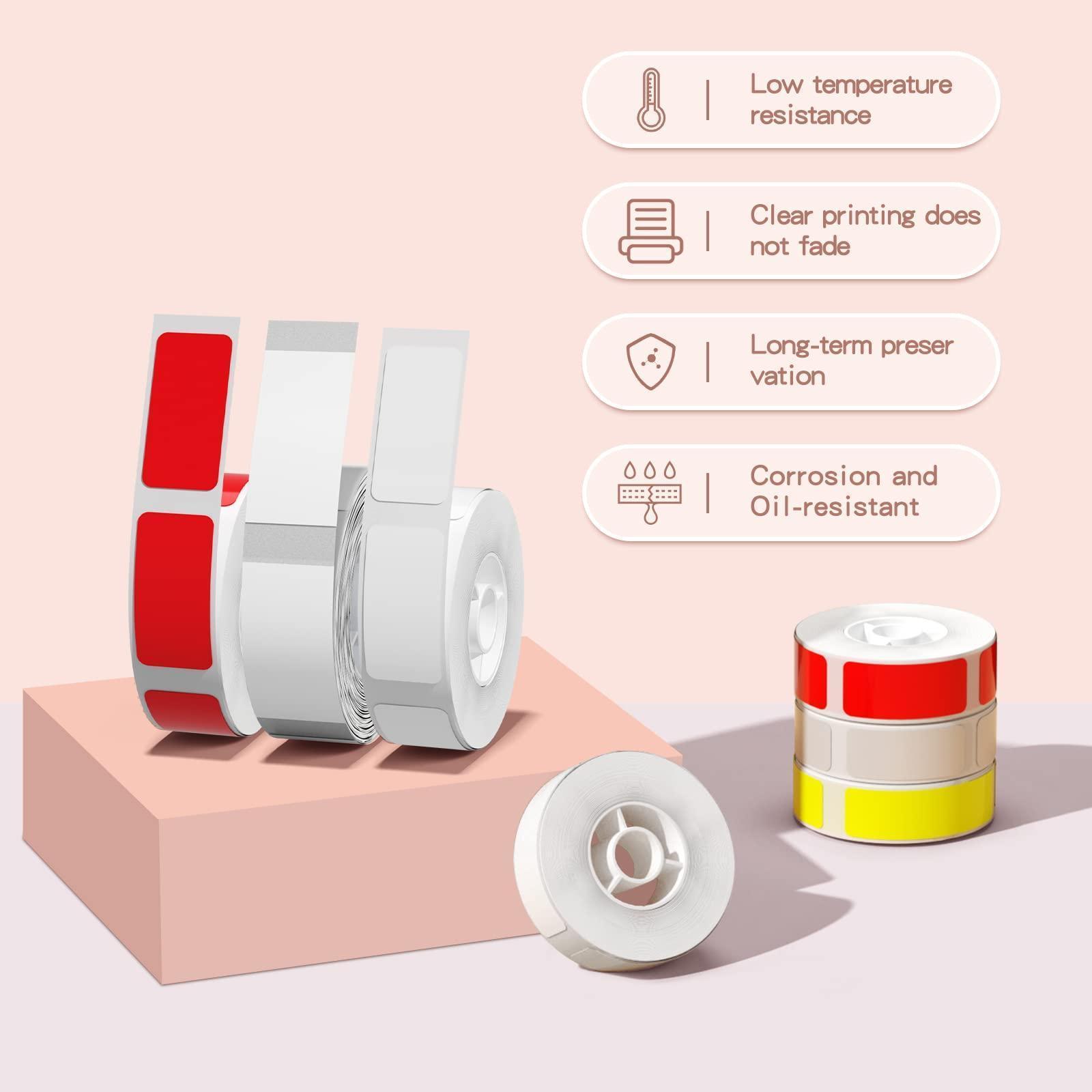 NIIMBOT N1 Pure Color Label Stickers, Durable PET Material, No Fading