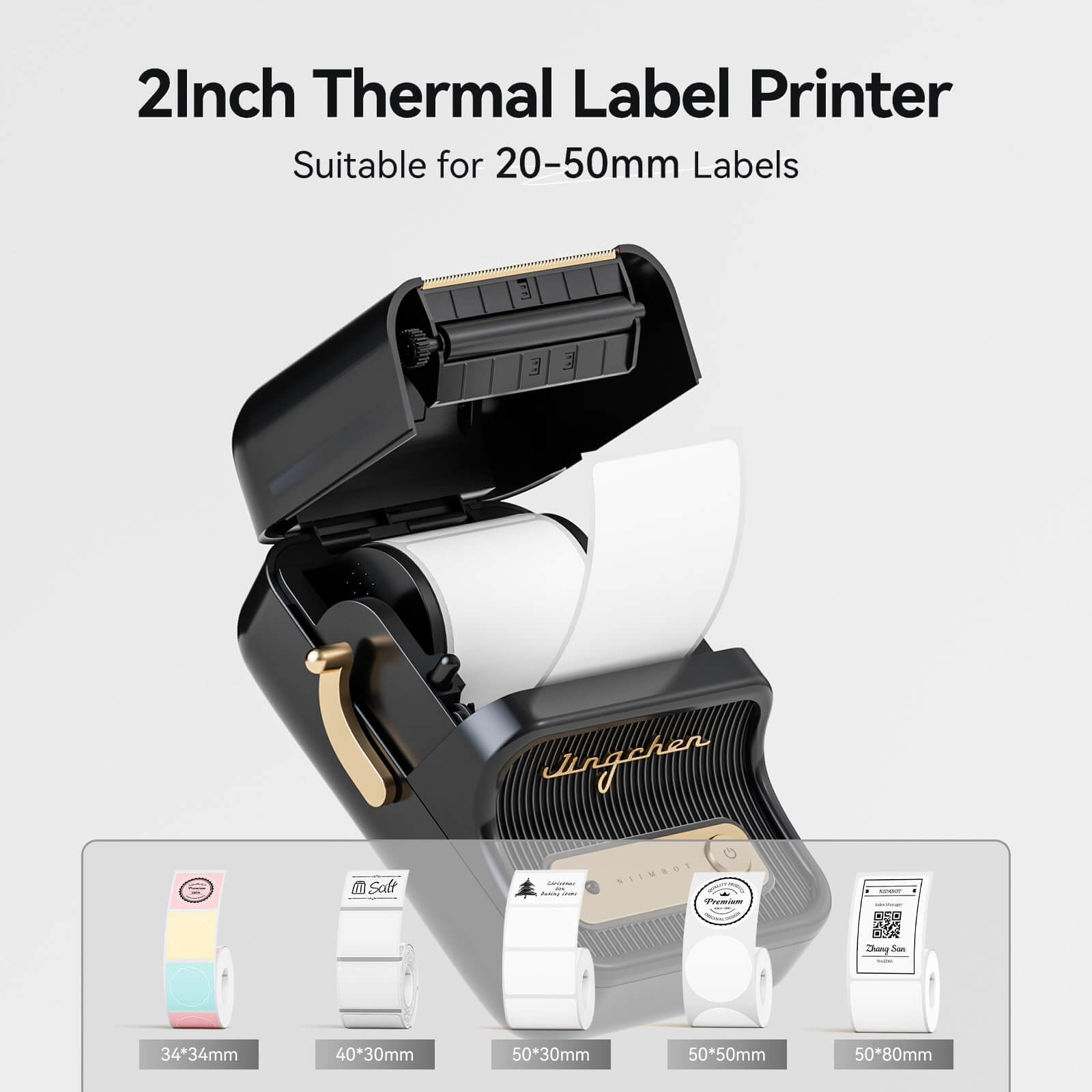 NIIMBOT B21 Bluetooth Thermal Label Printer, Efficient for Home, Office, Business