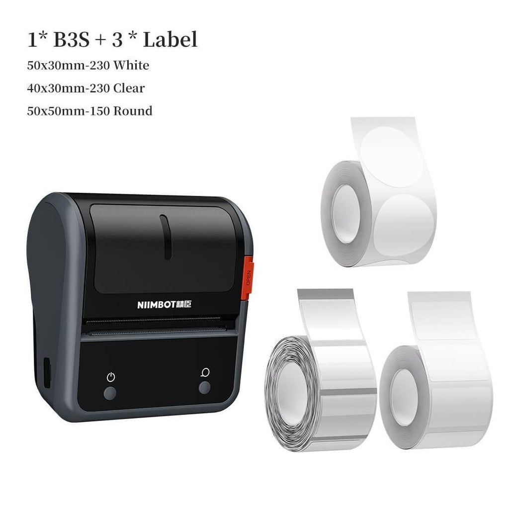 NIIMBOT B3S Thermal Label Printer - Streamline Labeling and Receipt Printing