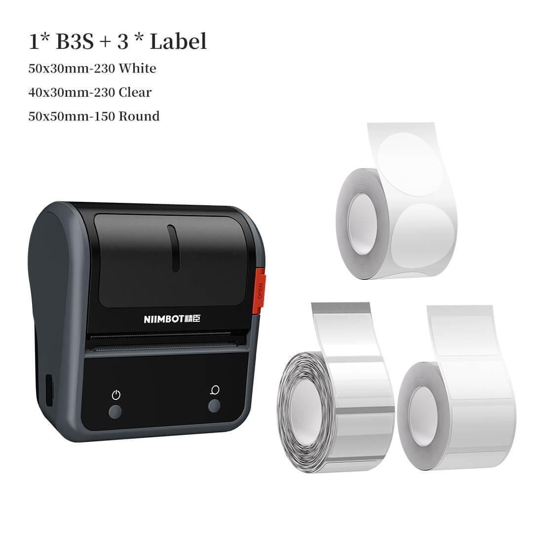 NIIMBOT B3S Thermal Label Printer - Streamline Labeling and Receipt Printing
