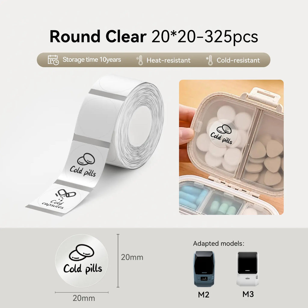 Thermal Transfer Label Printer Labels for M2, M3
