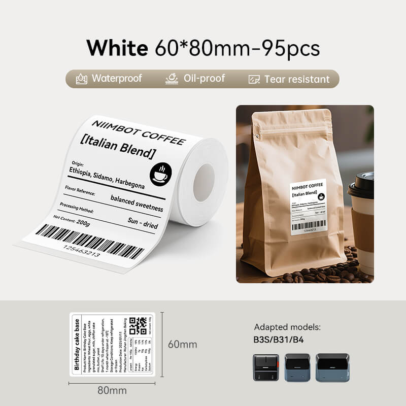 NIIMBOT B4 Inkless Thermal Label Maker for Shipping Label, Idea for bussiness&offices