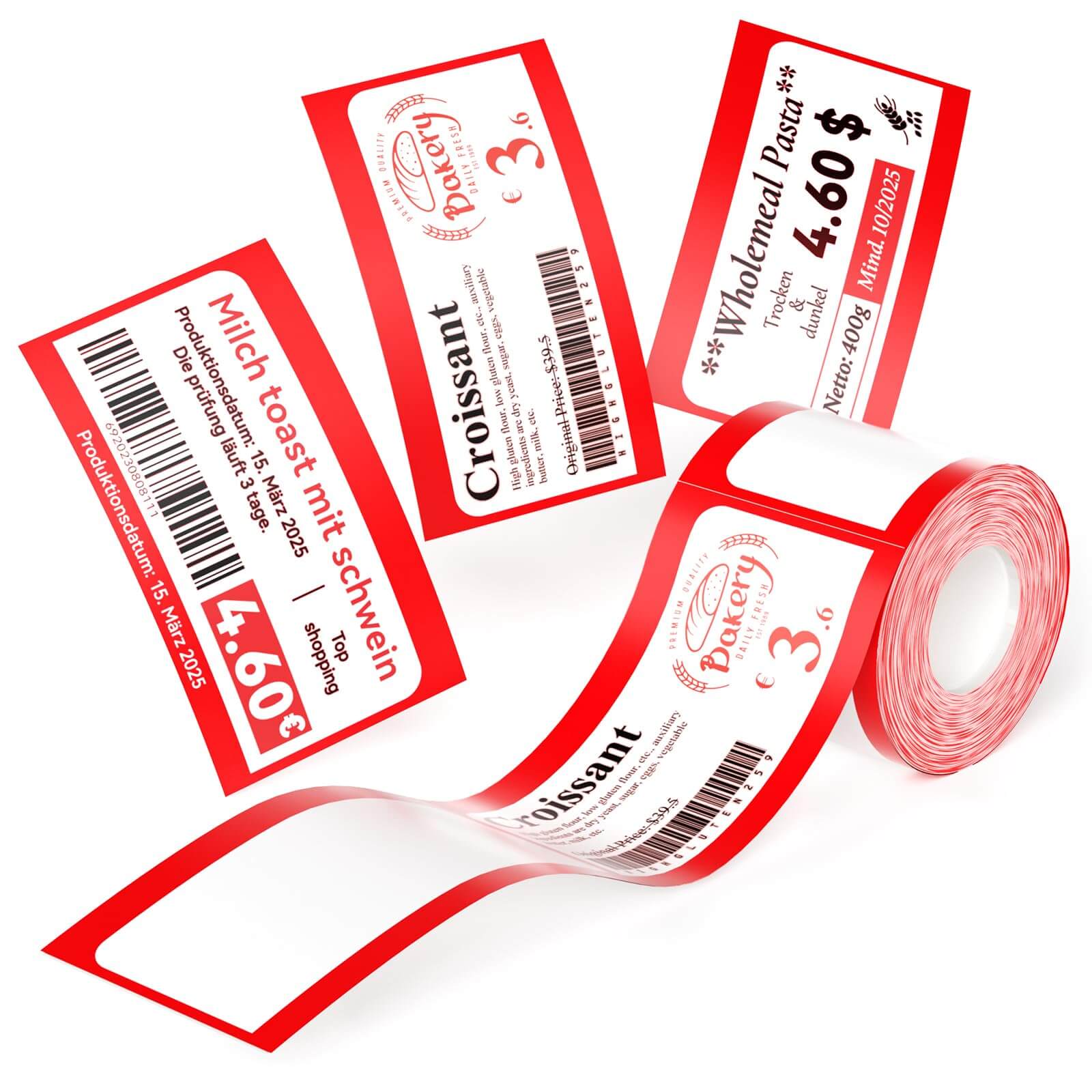 Photo Papers, Red&Black Labels for B21 Pro